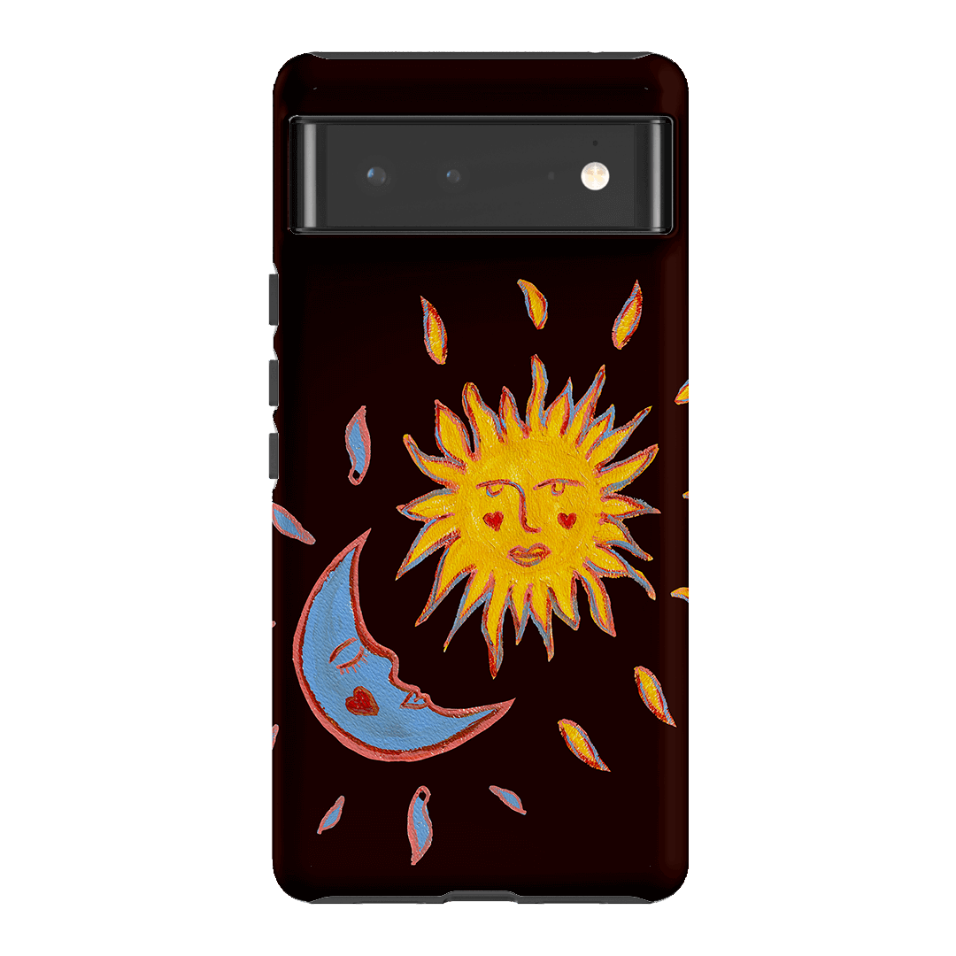 Sun & Moon Plum Printed Phone Cases Google Pixel 6 / Armoured by BG. Studio - The Dairy