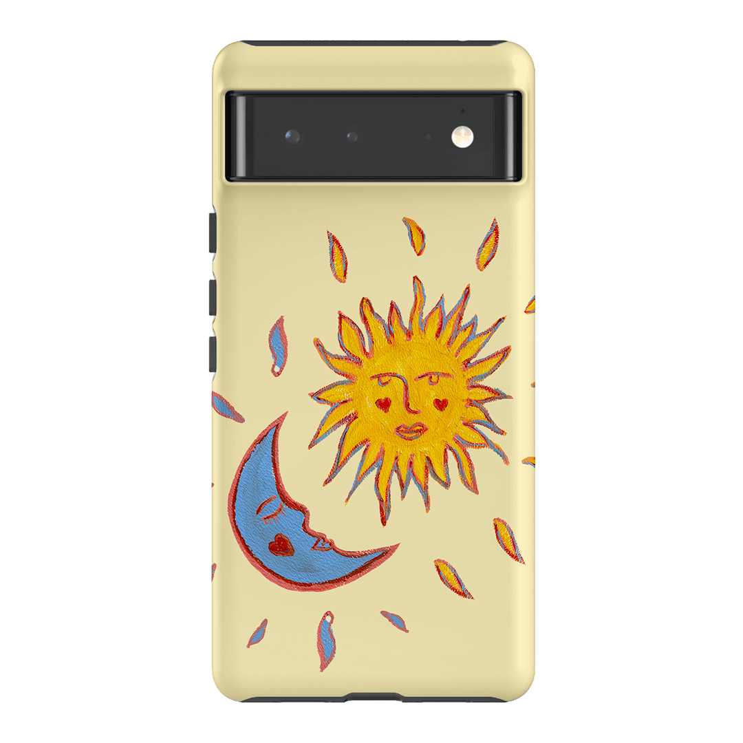 Sun & Moon Yellow Printed Phone Cases Google Pixel 6 / Armoured by BG. Studio - The Dairy