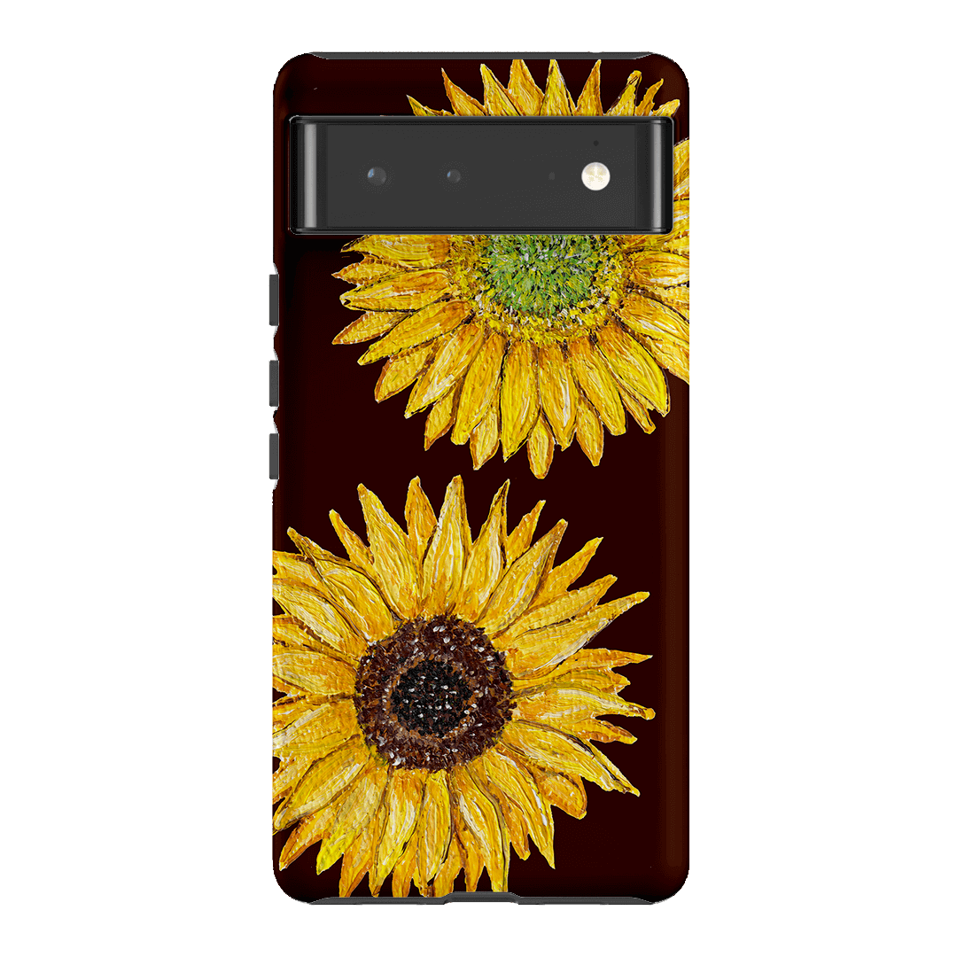 Sunflower Brown Printed Phone Cases Google Pixel 6 / Armoured by BG. Studio - The Dairy