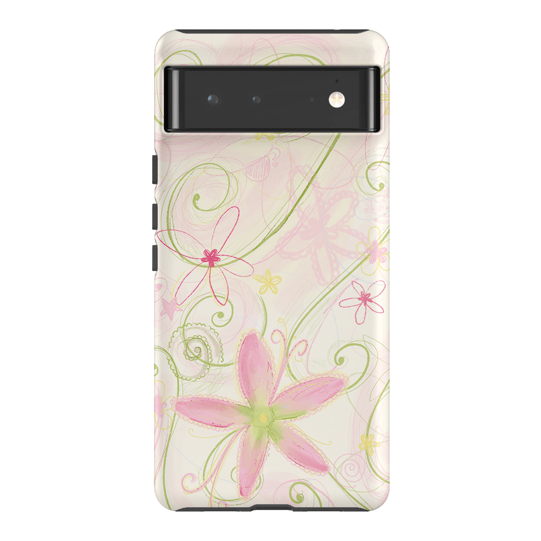 Swirl Pink Printed Phone Cases Google Pixel 6 / Armoured by Kayla Carr - The Dairy