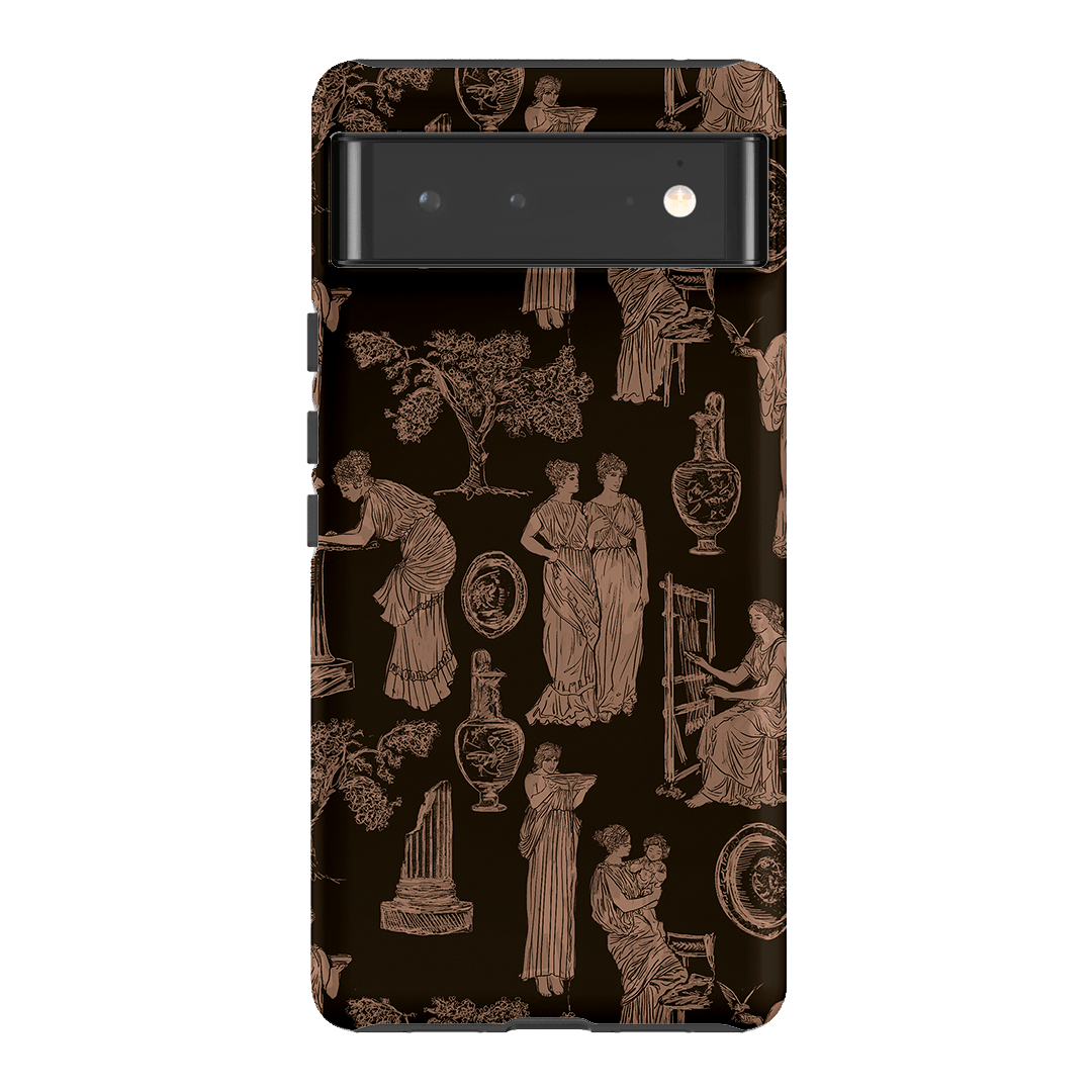 Symposium Burnt Umber Printed Phone Cases Google Pixel 6 / Armoured by Veronica Tucker - The Dairy
