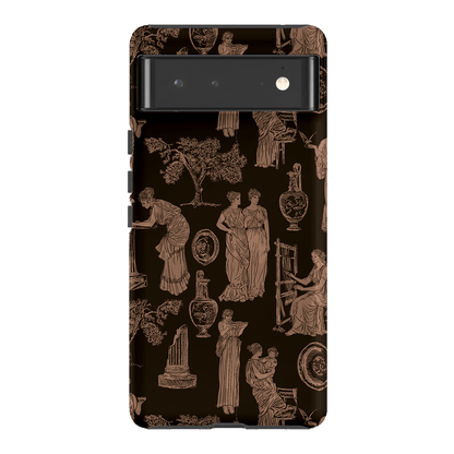 Symposium Burnt Umber Printed Phone Cases Google Pixel 6 / Armoured by Veronica Tucker - The Dairy