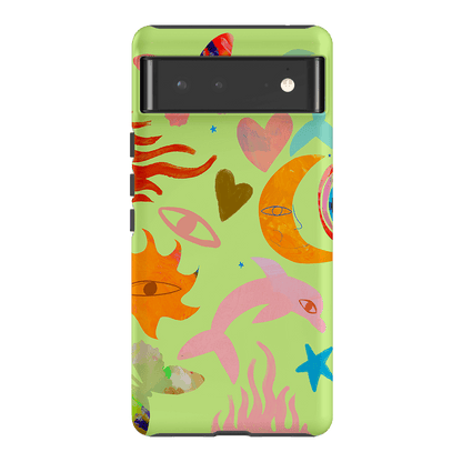 Tattoos Green Printed Phone Cases Google Pixel 6 / Armoured by Kate Eliza - The Dairy