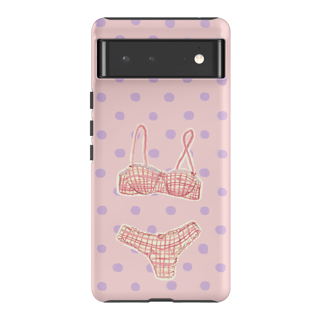 Vintage Gingham Printed Phone Cases Google Pixel 6 / Armoured by Kayla Carr - The Dairy