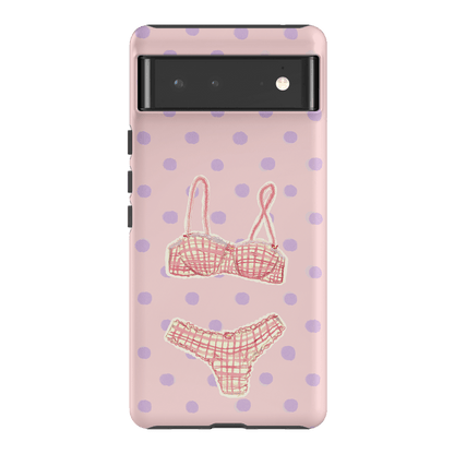 Vintage Gingham Printed Phone Cases Google Pixel 6 / Armoured by Kayla Carr - The Dairy