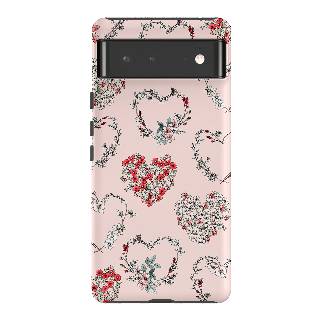 Wild Heart Wreath Printed Phone Cases Google Pixel 6 / Armoured by Typoflora - The Dairy