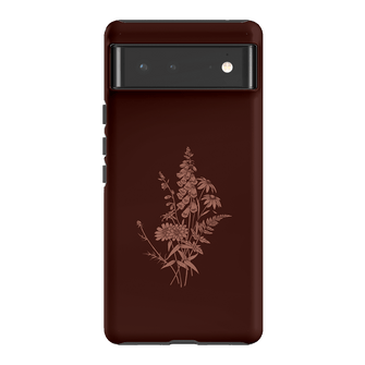 Wildflowers Mocha Printed Phone Cases Google Pixel 6 / Armoured by Typoflora - The Dairy
