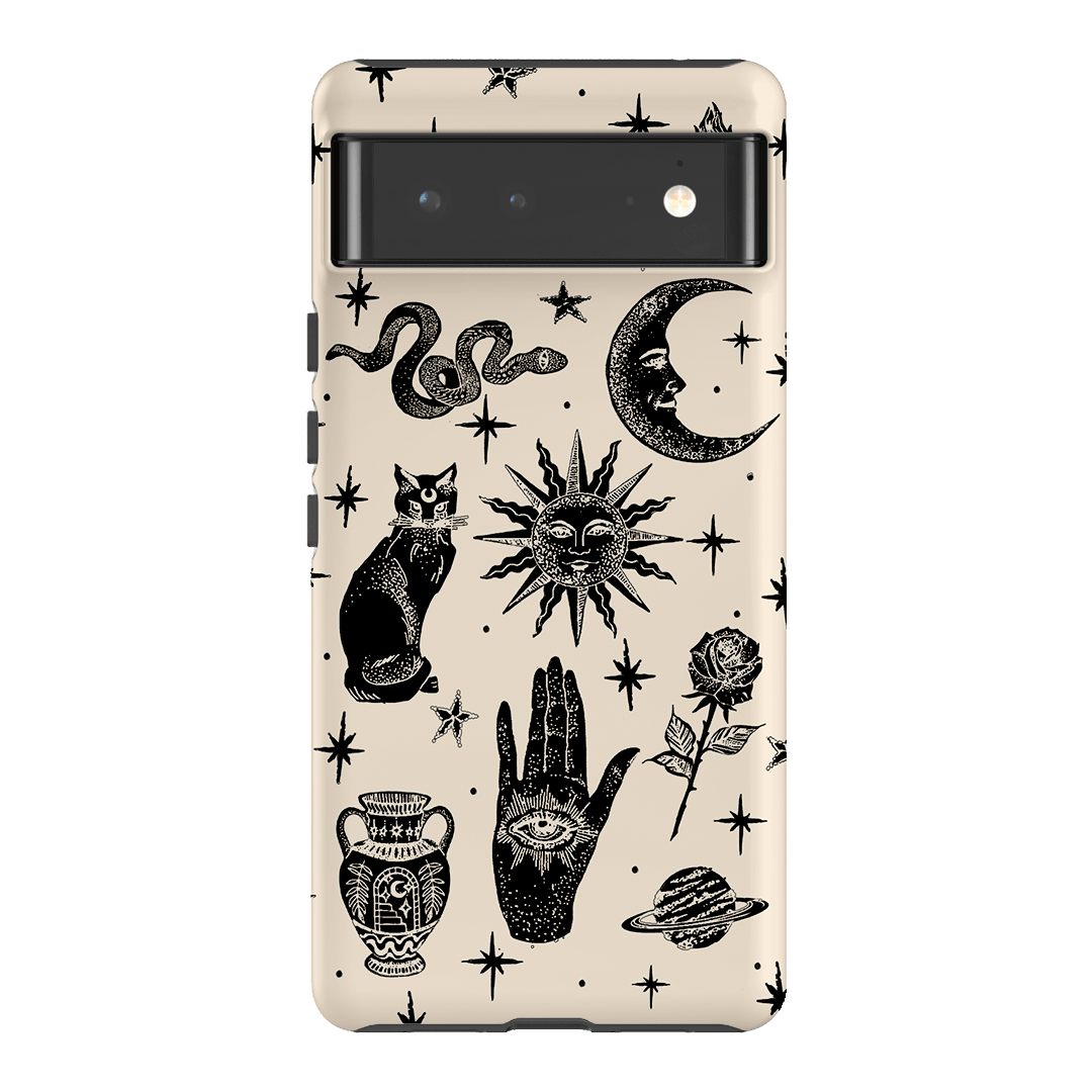 Astro Flash Beige Printed Phone Cases Google Pixel 6 / Armoured by Veronica Tucker - The Dairy