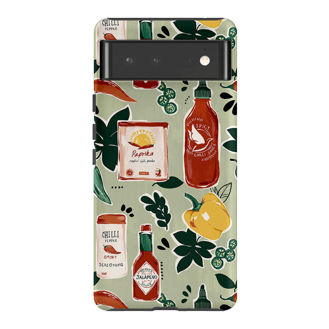 Chilli Pepper Printed Phone Cases Google Pixel 6 / Armoured by Charlie Taylor - The Dairy