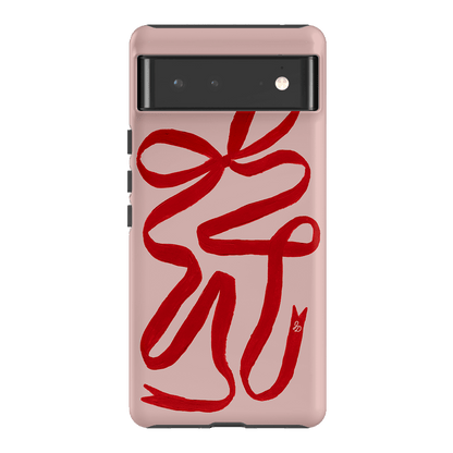 Valentine Ribbon Printed Phone Cases Google Pixel 6 / Armoured by Jasmine Dowling - The Dairy