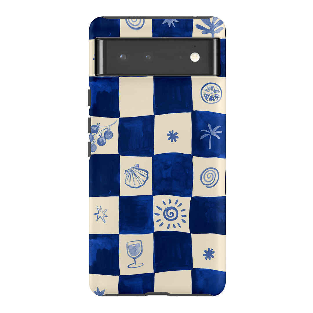 Afternoon Mezze Azure Printed Phone Cases Google Pixel 6 Pro / Armoured by Charlie Taylor - The Dairy