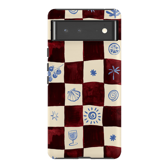 Afternoon Mezze Maroon Printed Phone Cases Google Pixel 6 Pro / Armoured by Charlie Taylor - The Dairy