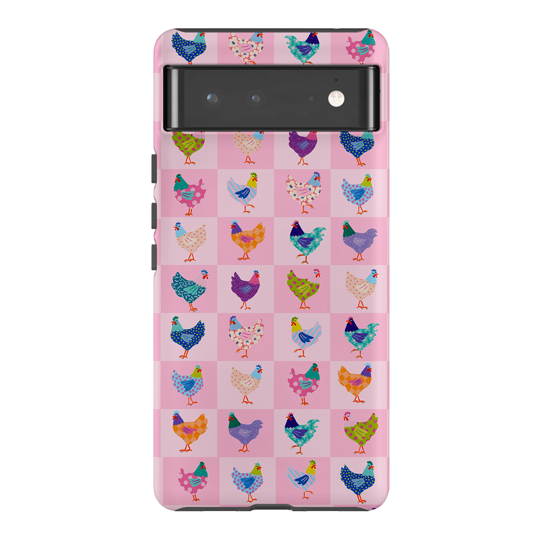 Checkered Chickens Printed Phone Cases Google Pixel 6 Pro / Armoured by Kayla Henley - The Dairy