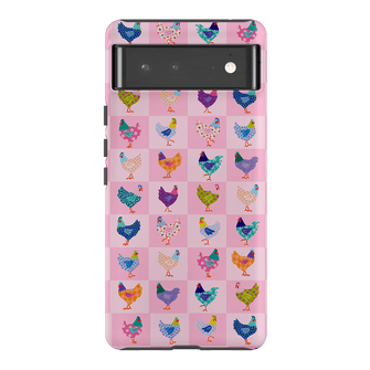 Checkered Chickens Printed Phone Cases Google Pixel 6 Pro / Armoured by Kayla Henley - The Dairy