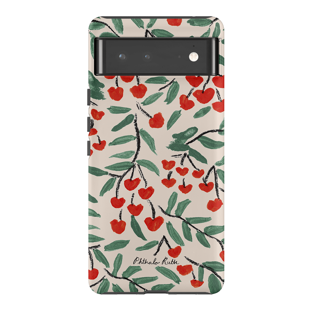 Cherry Love Printed Phone Cases Google Pixel 6 Pro / Armoured by Phthalo Ruth - The Dairy