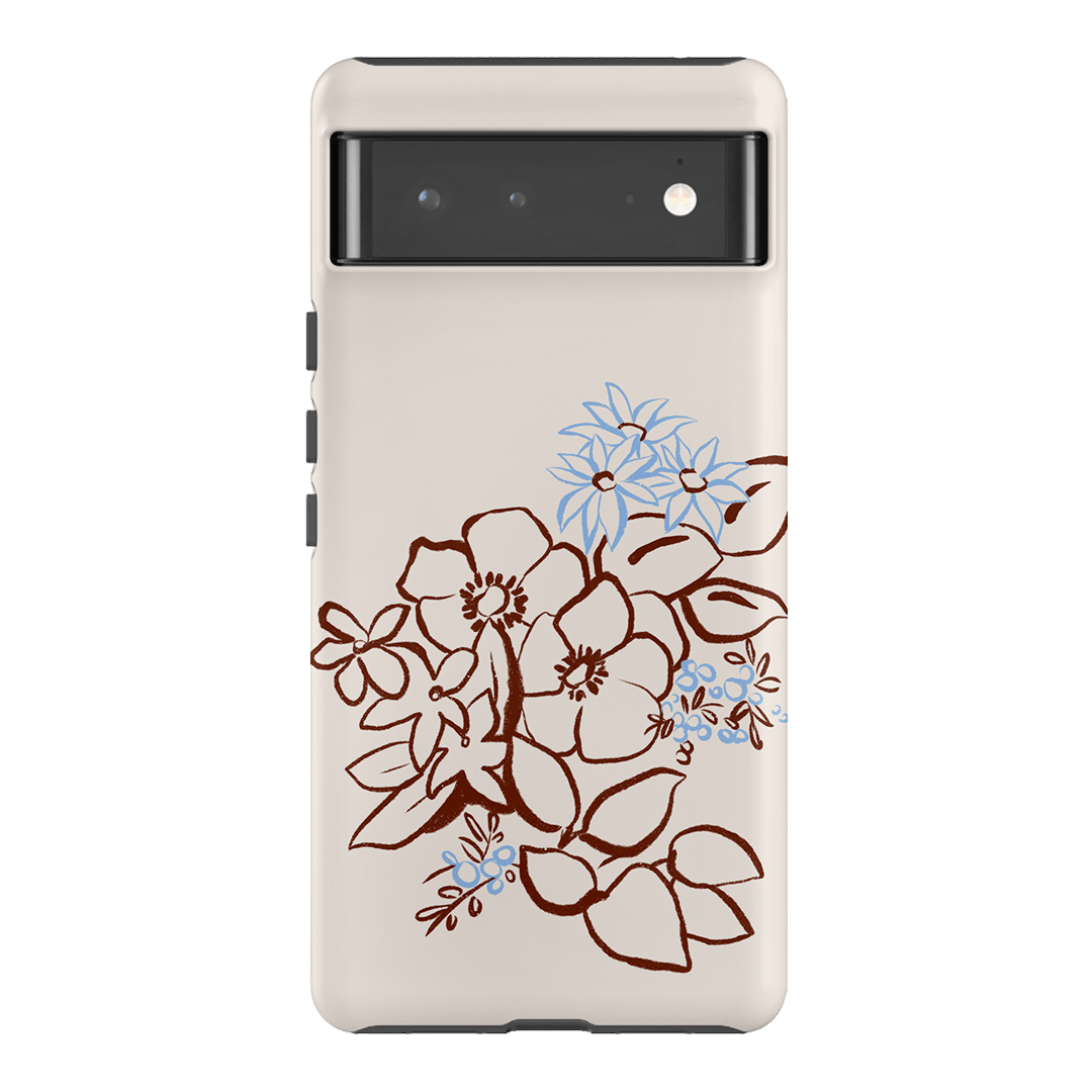 Cream Posy Printed Phone Cases Google Pixel 6 Pro / Armoured by Typoflora - The Dairy