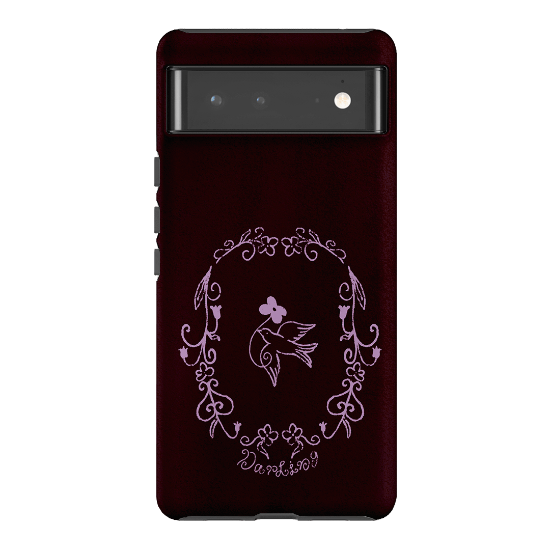 Darling Burgundy Printed Phone Cases by The Dairy - The Dairy