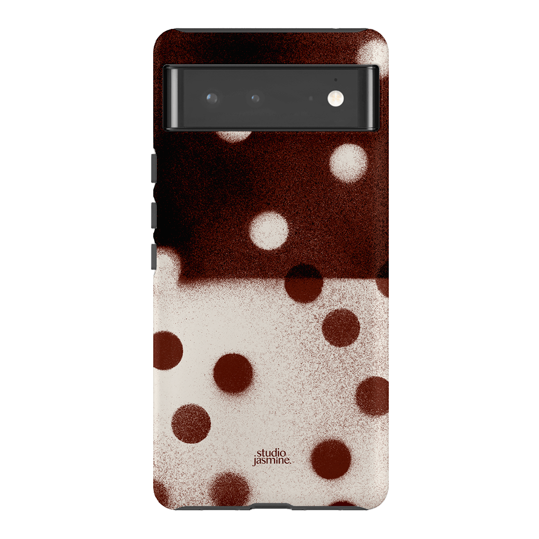 Espresso Polka Dot Printed Phone Cases Google Pixel 6 Pro / Armoured by Jasmine Dowling - The Dairy