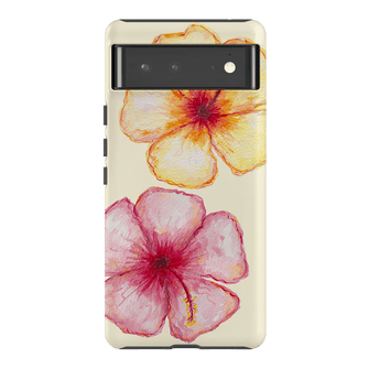 Hibiscus Flower Yellow Printed Phone Cases Google Pixel 6 Pro / Armoured by BG. Studio - The Dairy