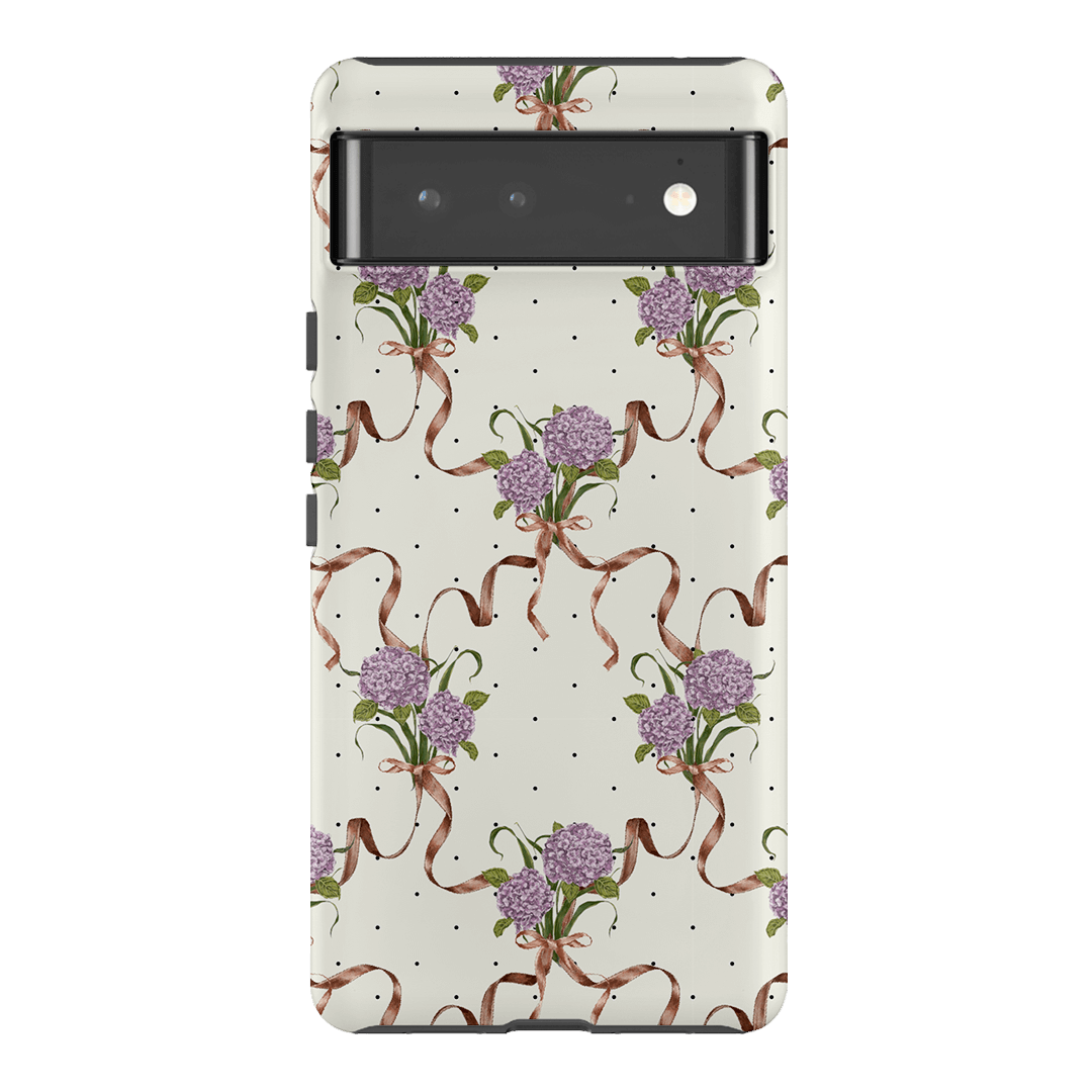 Hydrangea Ribbon Printed Phone Cases Google Pixel 6 Pro / Armoured by Veronica Tucker - The Dairy