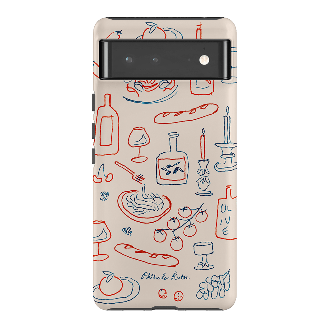 Italian Fare Printed Phone Cases Google Pixel 6 Pro / Armoured by Phthalo Ruth - The Dairy