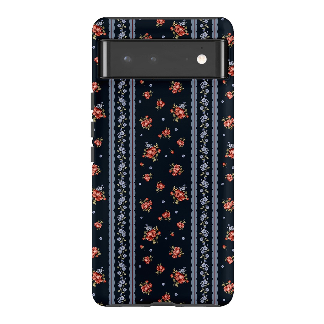 Midnight Stripe Printed Phone Cases Google Pixel 6 Pro / Armoured by Kasiags Art - The Dairy