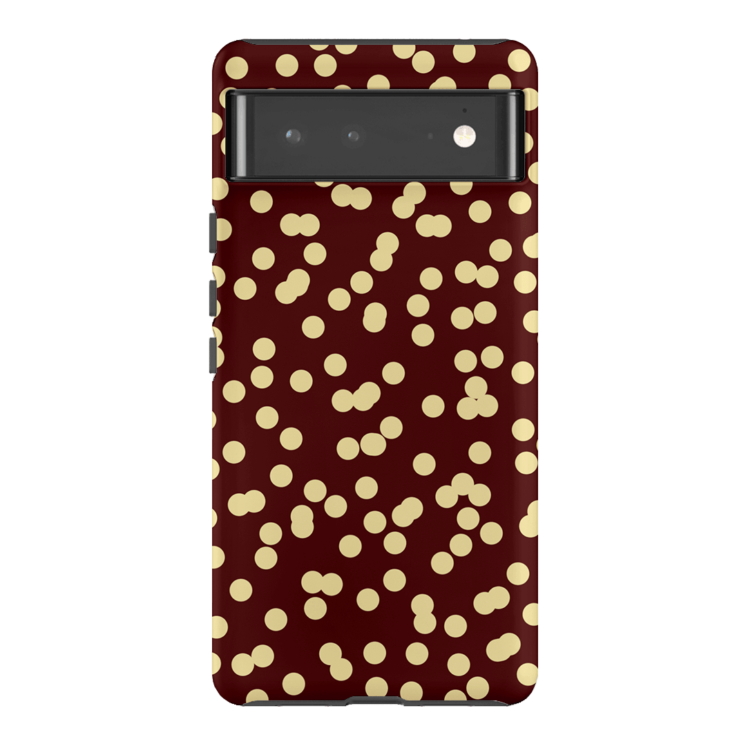 Mini Confetti Burgundy Butter Printed Phone Cases Google Pixel 6 Pro / Armoured by Veronica Tucker - The Dairy