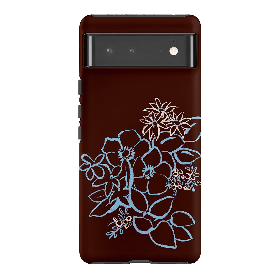 Mocha Posy Printed Phone Cases Google Pixel 6 Pro / Armoured by Typoflora - The Dairy