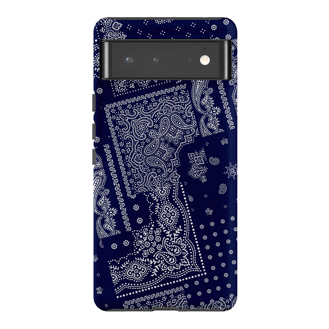 Paisley Indigo Printed Phone Cases Google Pixel 6 Pro / Armoured by The Dairy - The Dairy