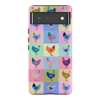 Pastel Chickens Printed Phone Cases Google Pixel 6 Pro / Armoured by Kayla Henley - The Dairy
