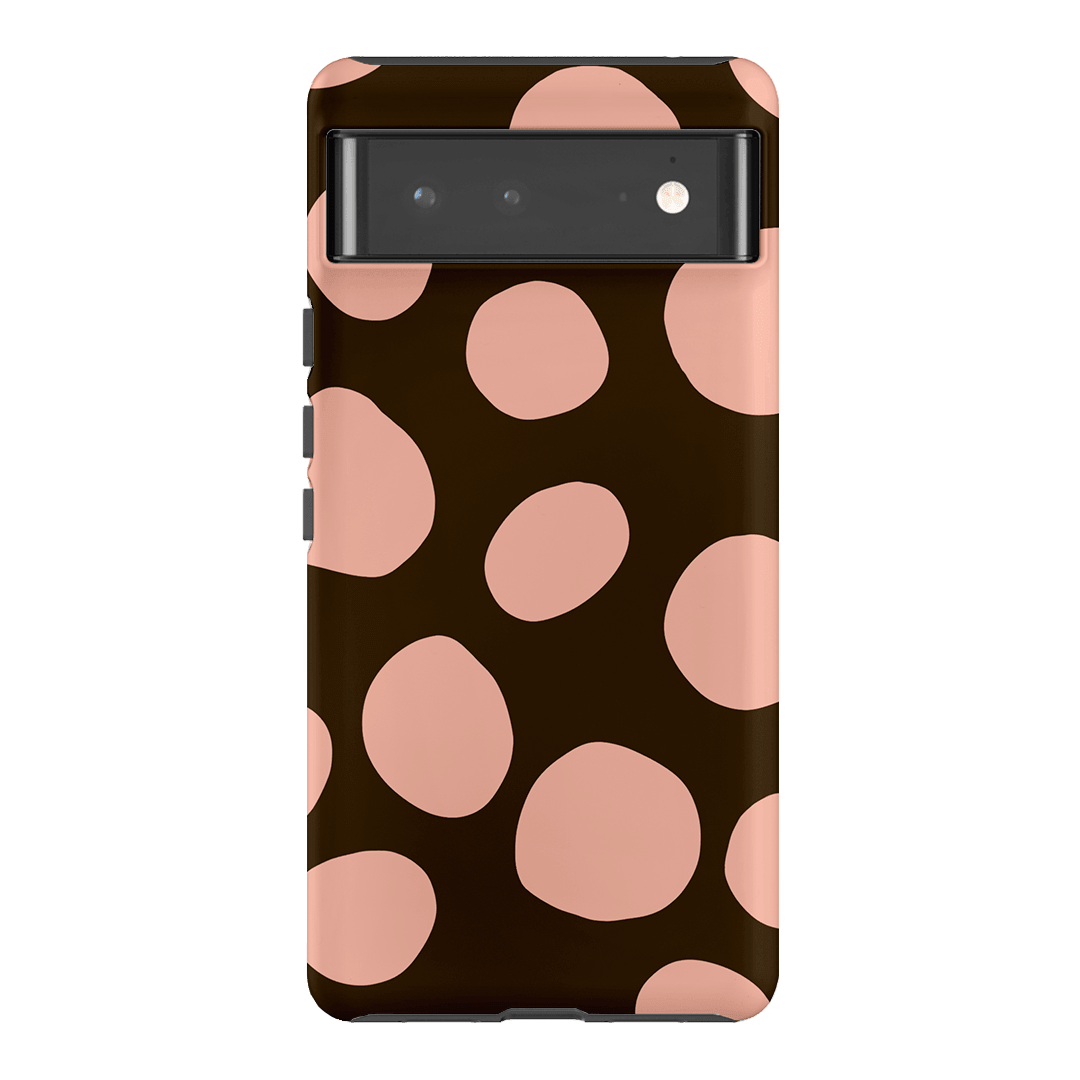 Pebbles Chocolate Pink Printed Phone Cases Google Pixel 6 Pro / Armoured by Veronica Tucker - The Dairy