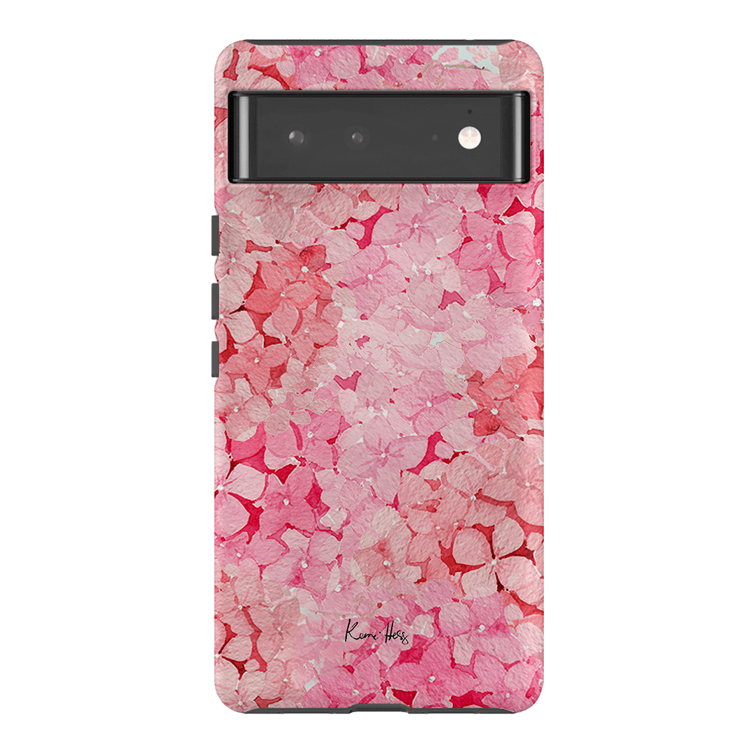 Hydrangea Pink Printed Phone Cases Google Pixel 6 Pro / Armoured by Kerrie Hess - The Dairy