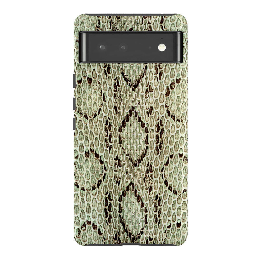 Pistachio Python Printed Phone Cases Google Pixel 6 Pro / Armoured by The Dairy - The Dairy