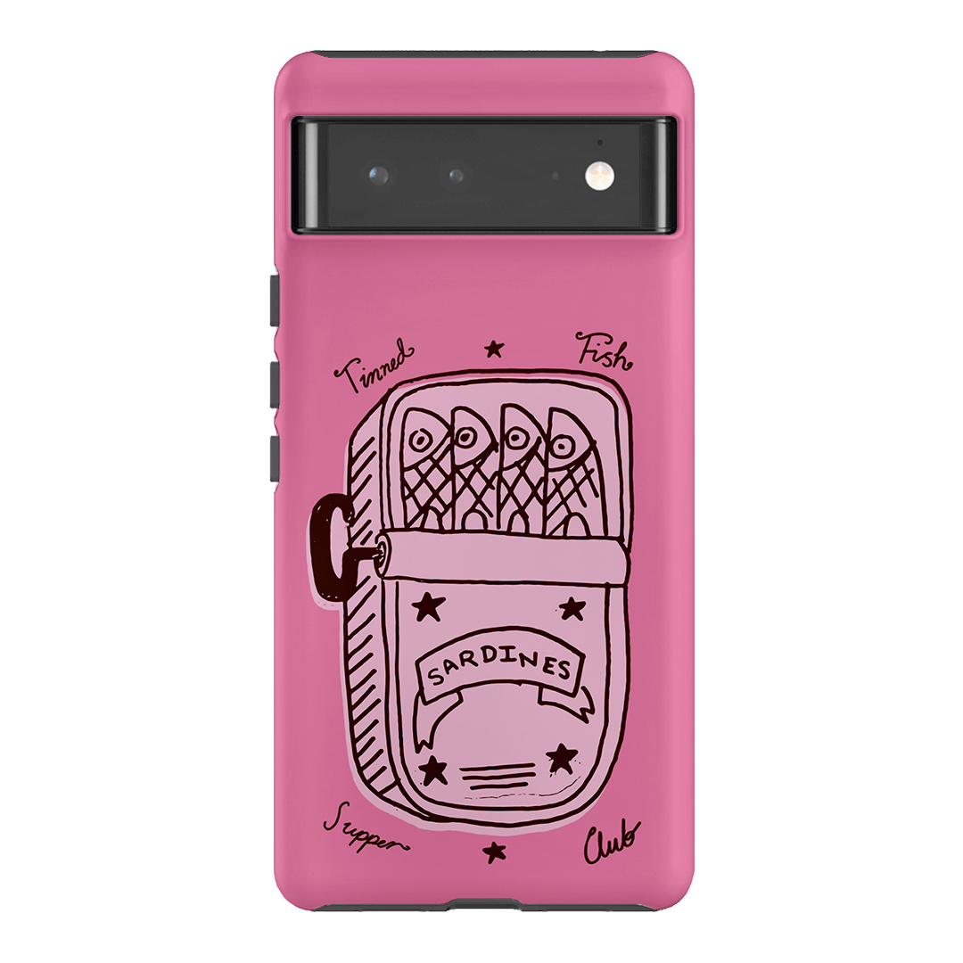 Sardine Social Pink Printed Phone Cases Google Pixel 6 Pro / Armoured by The Dairy - The Dairy