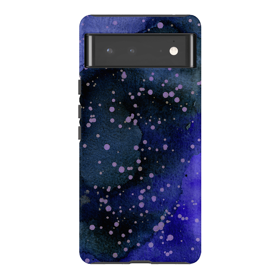 Spotty Navy Printed Phone Cases Google Pixel 6 Pro / Armoured by The Dairy - The Dairy