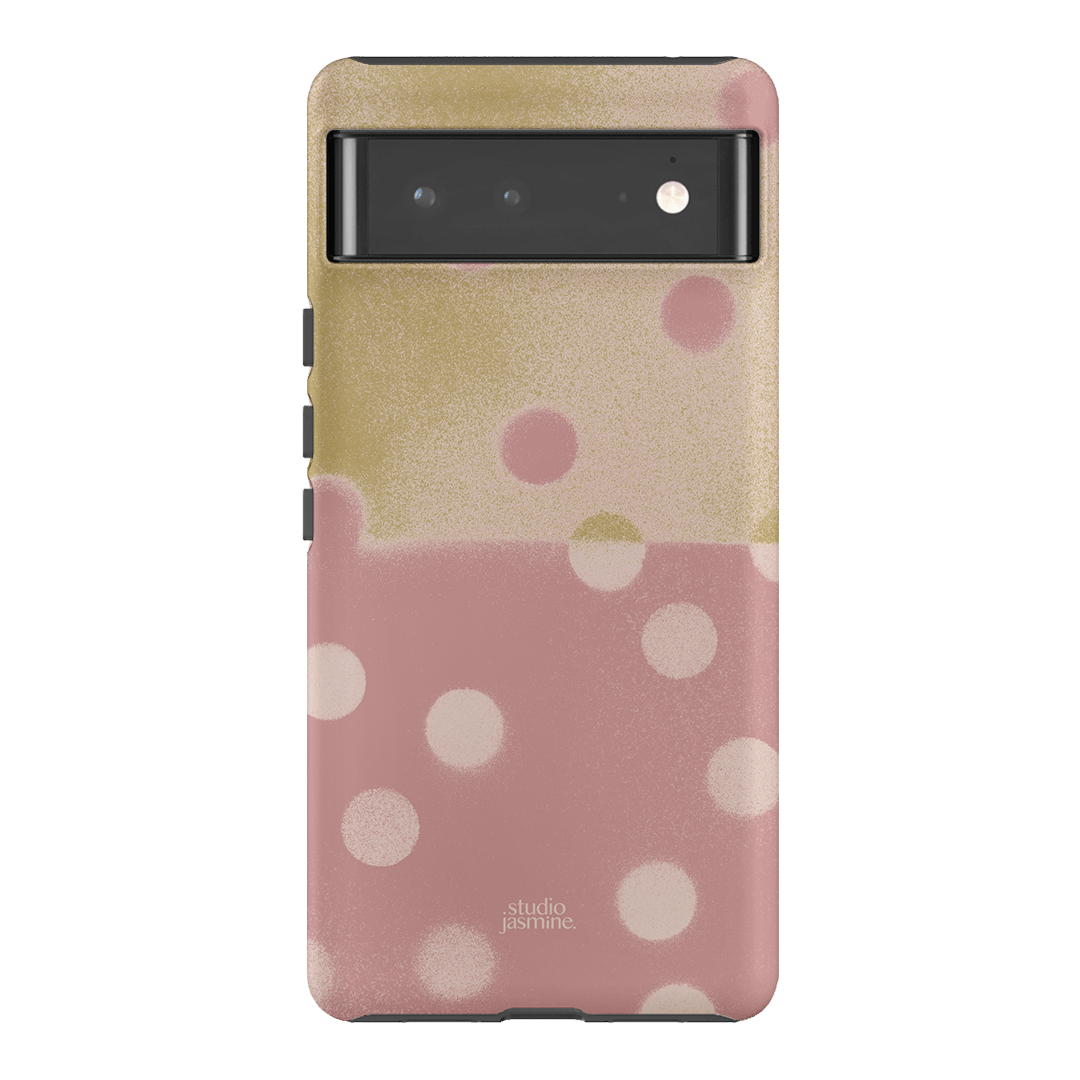 Strawberry Polka Dot Printed Phone Cases Google Pixel 6 Pro / Armoured by Jasmine Dowling - The Dairy