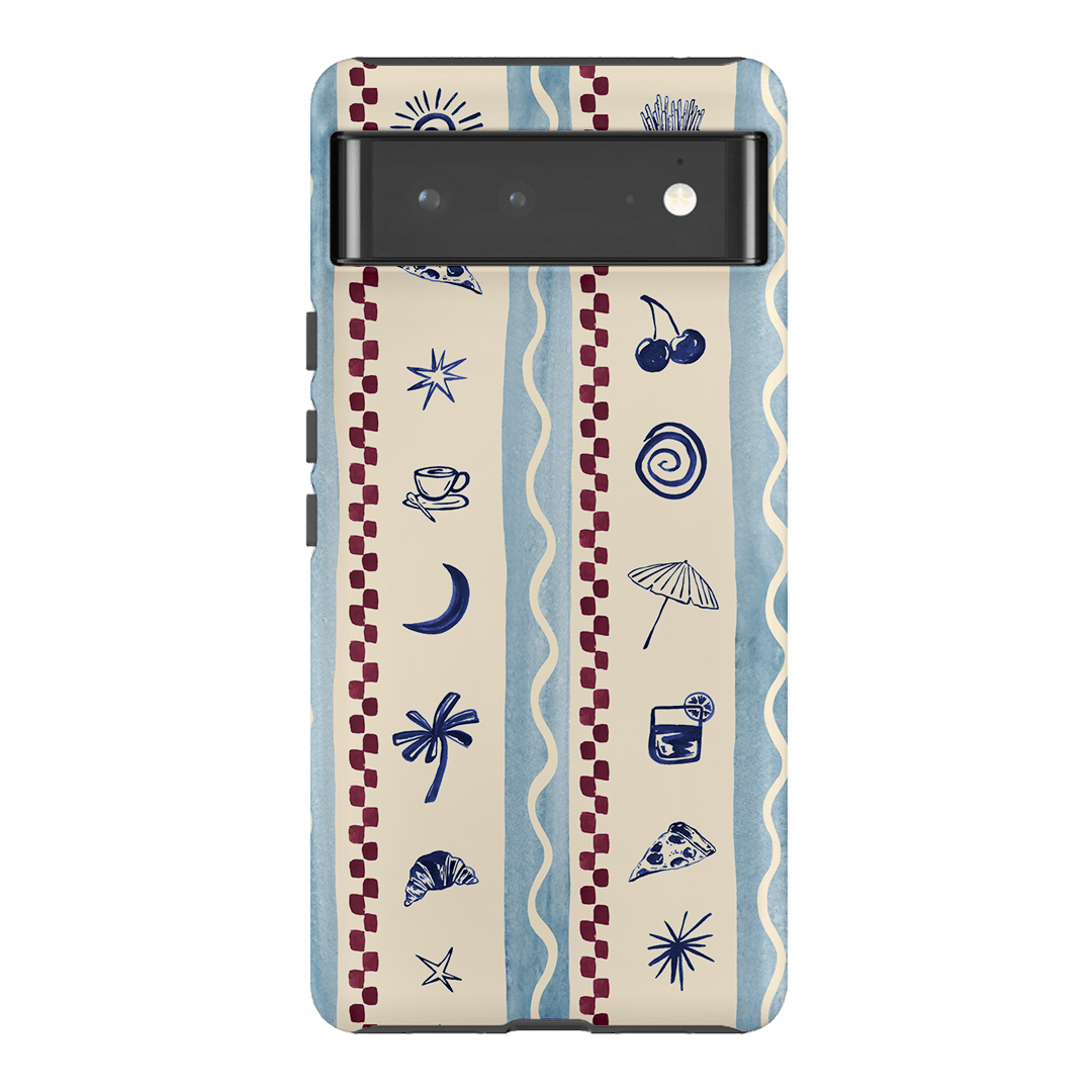 Summer Snacks Blue Printed Phone Cases Google Pixel 6 Pro / Armoured by Charlie Taylor - The Dairy