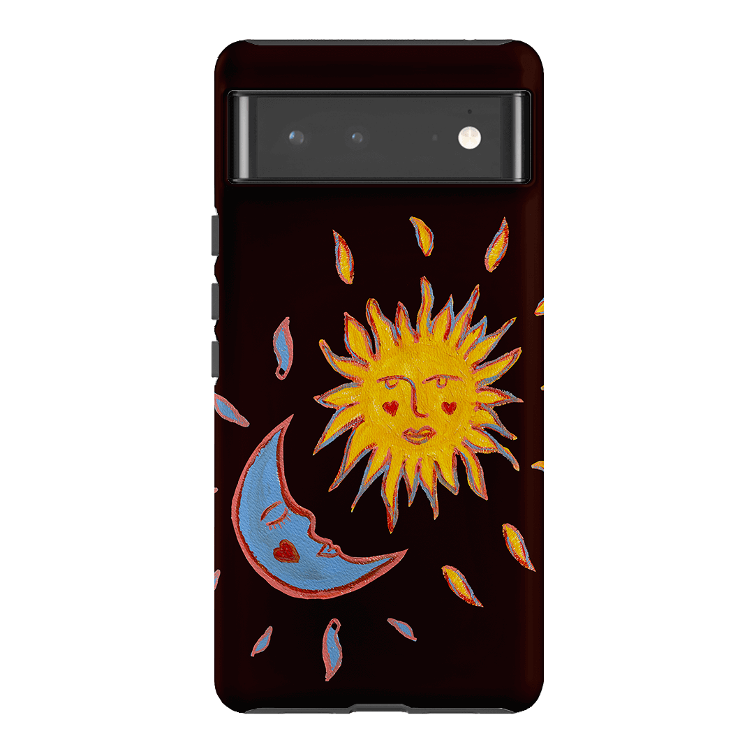 Sun & Moon Plum Printed Phone Cases Google Pixel 6 Pro / Armoured by BG. Studio - The Dairy