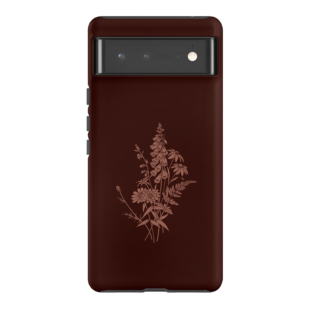 Wildflowers Mocha Printed Phone Cases Google Pixel 6 Pro / Armoured by Typoflora - The Dairy