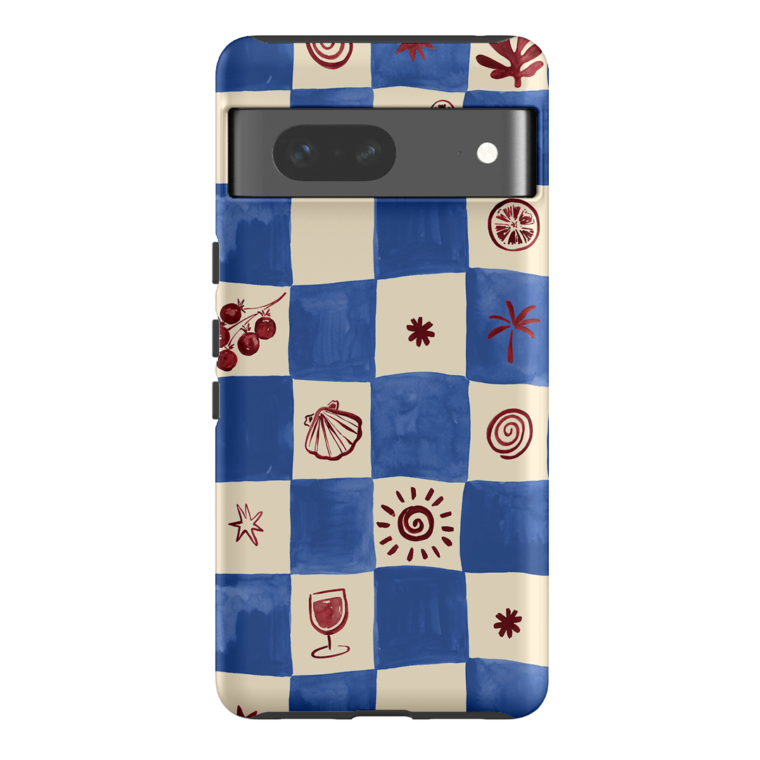 Afternoon Mezze Cornflower Printed Phone Cases Google Pixel 7 / Armoured by Charlie Taylor - The Dairy