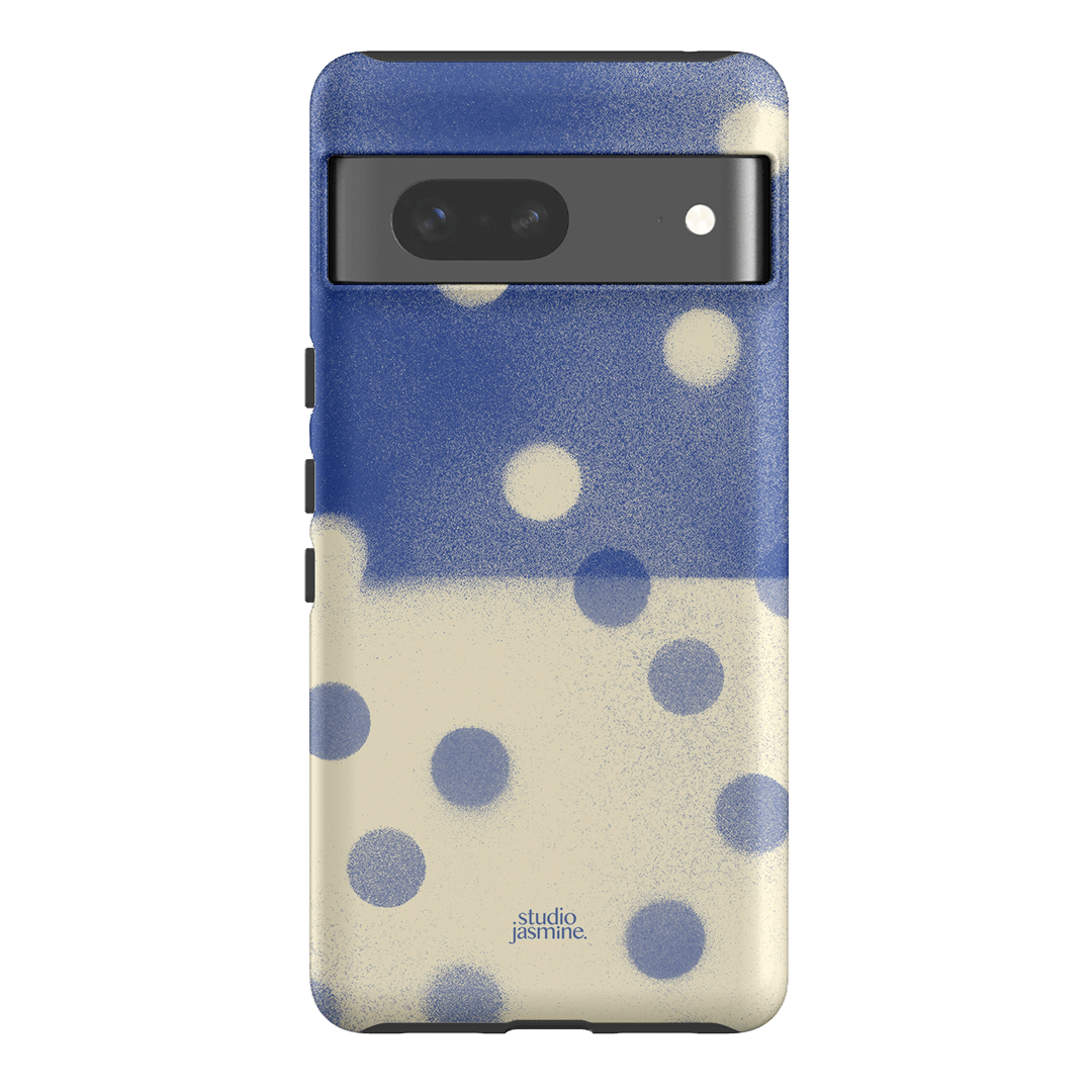 Bleu Polka Dot Printed Phone Cases Google Pixel 7 / Armoured by Jasmine Dowling - The Dairy