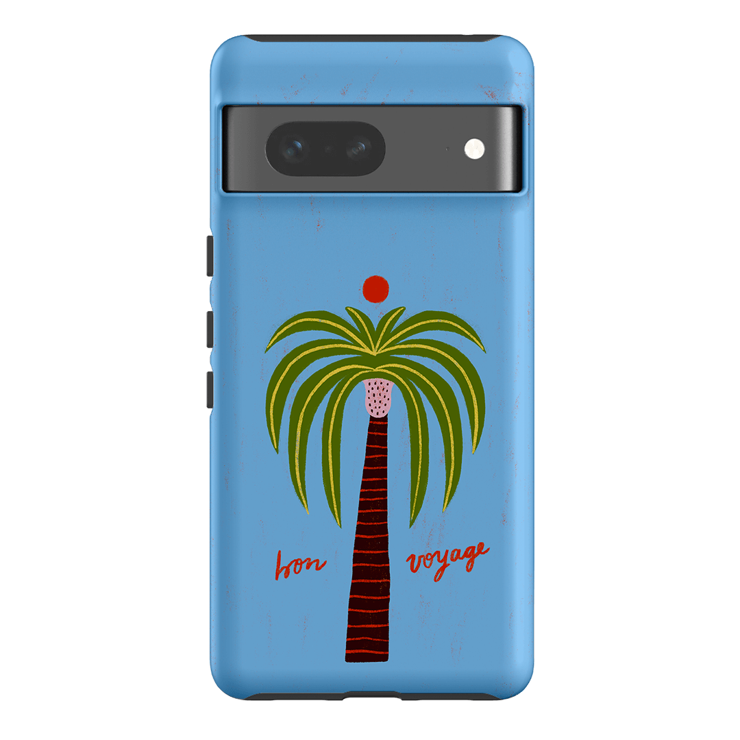 Bon Voyage Blue Printed Phone Cases Google Pixel 7 / Armoured by Marie Faurrite - The Dairy