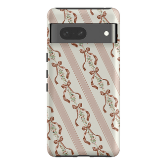 Bow Stripe Printed Phone Cases Google Pixel 7 / Armoured by Veronica Tucker - The Dairy