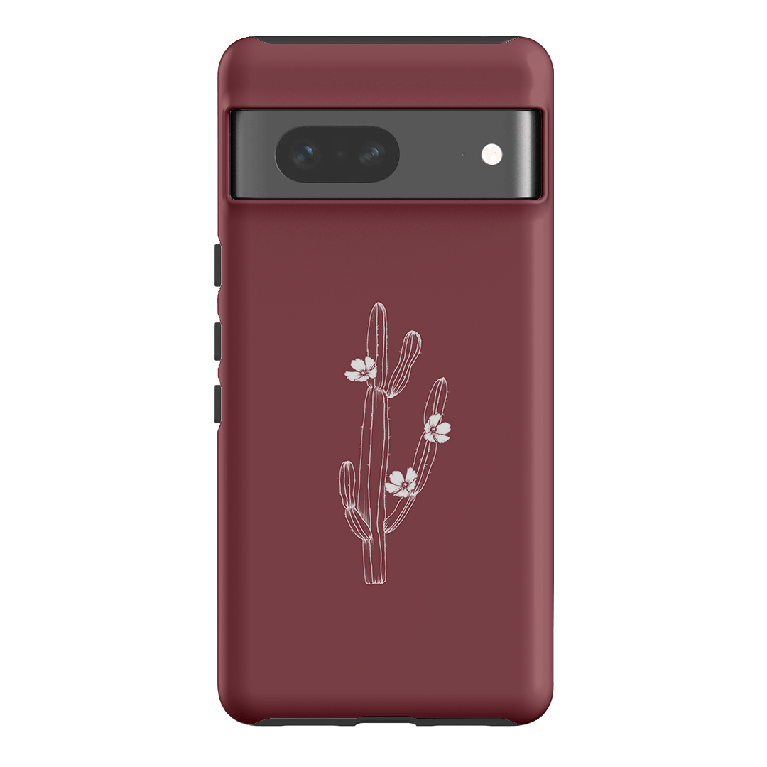 Cactus Flower Printed Phone Cases Google Pixel 7 / Armoured by Typoflora - The Dairy
