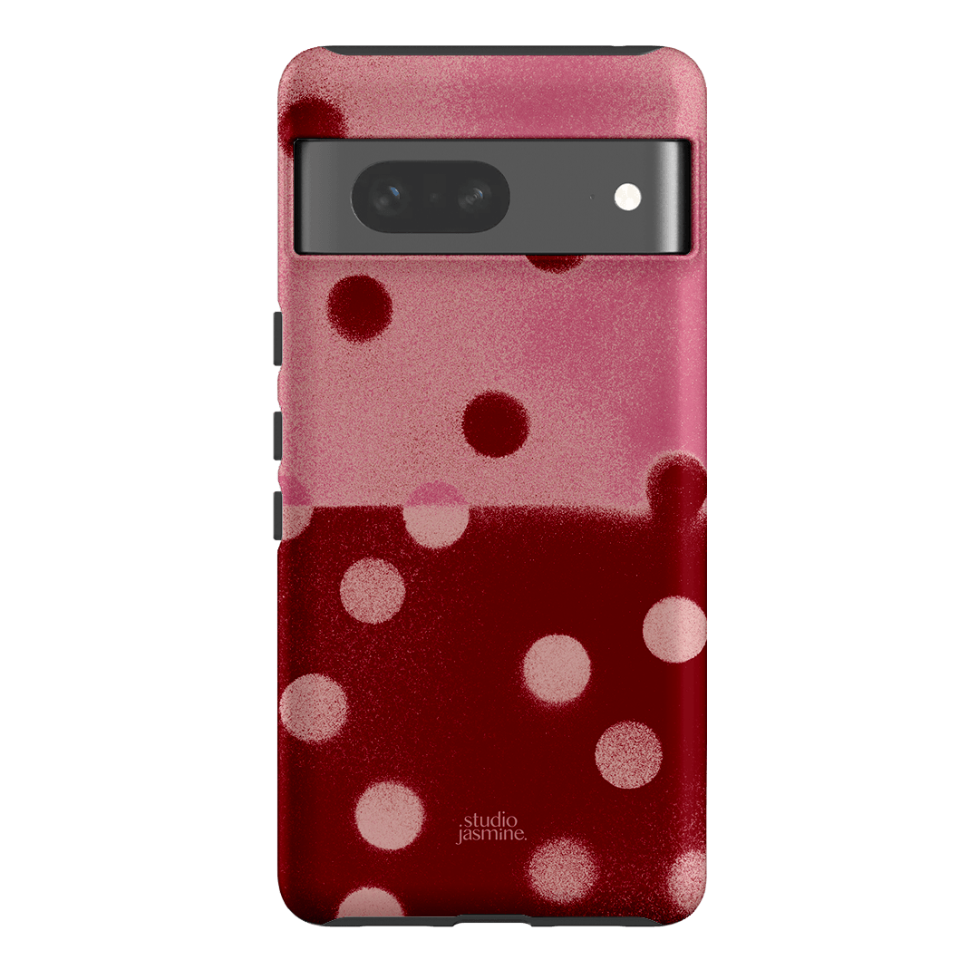 Cherry Polka Dot Printed Phone Cases Google Pixel 7 / Armoured by Jasmine Dowling - The Dairy