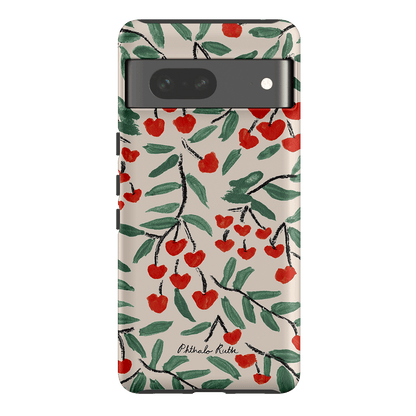 Cherry Love Printed Phone Cases Google Pixel 7 / Armoured by Phthalo Ruth - The Dairy