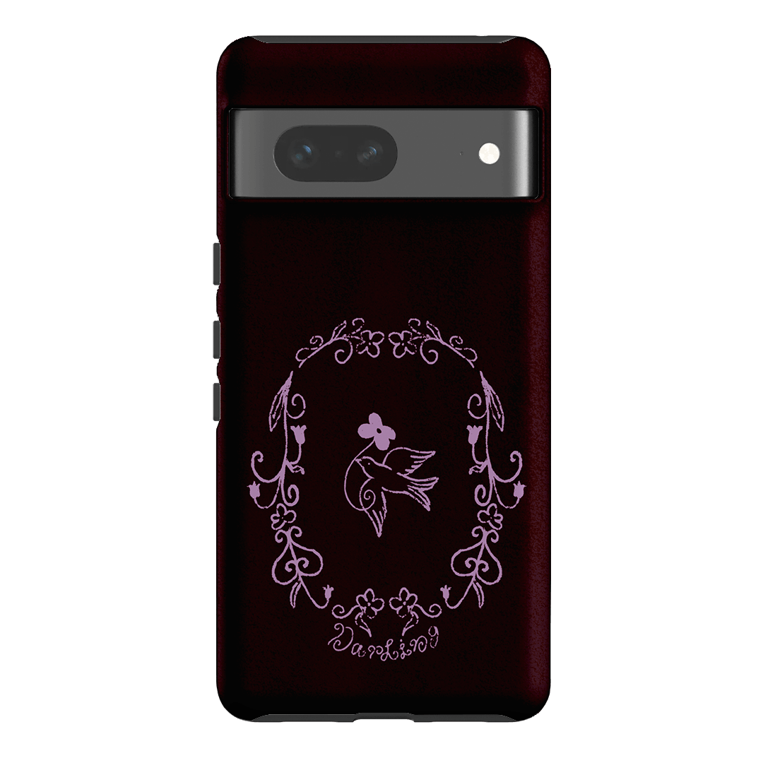 Darling Burgundy Printed Phone Cases by The Dairy - The Dairy