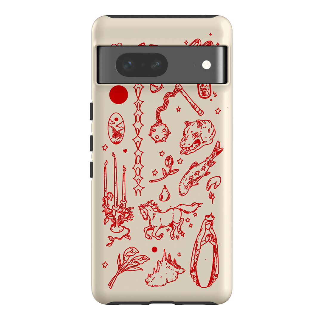 Dreamcore Cream Printed Phone Cases Google Pixel 7 / Armoured by Easty Beasty - The Dairy
