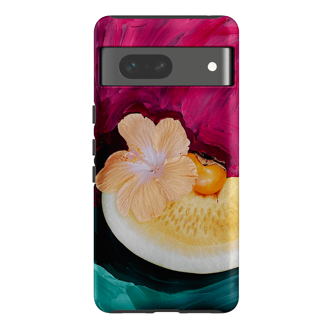 Hibiscus Melon Printed Phone Cases Google Pixel 7 / Armoured by Nicole Nelius - The Dairy