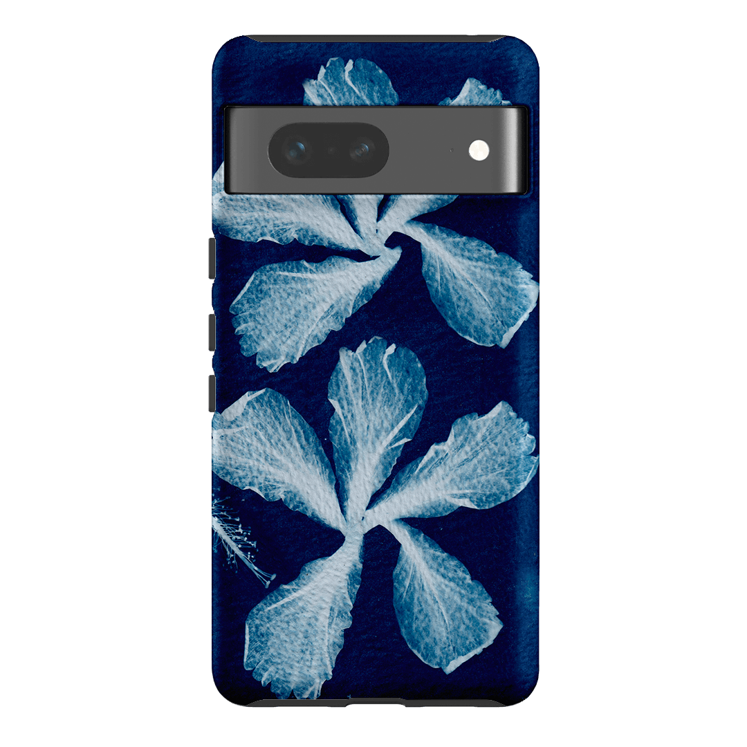Hibiscus Cyanotype Printed Phone Cases Google Pixel 7 / Armoured by Sally Hungerford - The Dairy